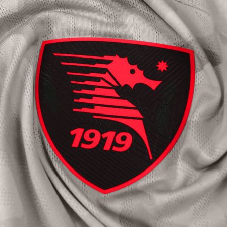 Tricou Barbati ZEUS Salernitana Maglia Special Castello Arechi Light Grey/Solar Red/Nero 527187 Maglia Special Castello Arechi imagine 6
